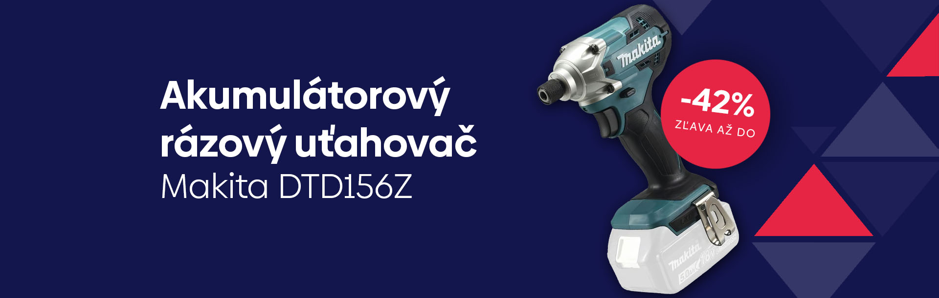 AKU rázový uťahovač Makita DTD156Z